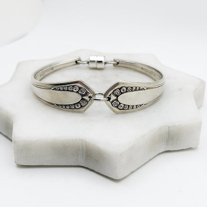 Roses (Roschen) 1925, Antique Two-Part Spoon Bracelet, Antique Spoon Handle, Antique Spoon Bracelet Bracelets callistafaye