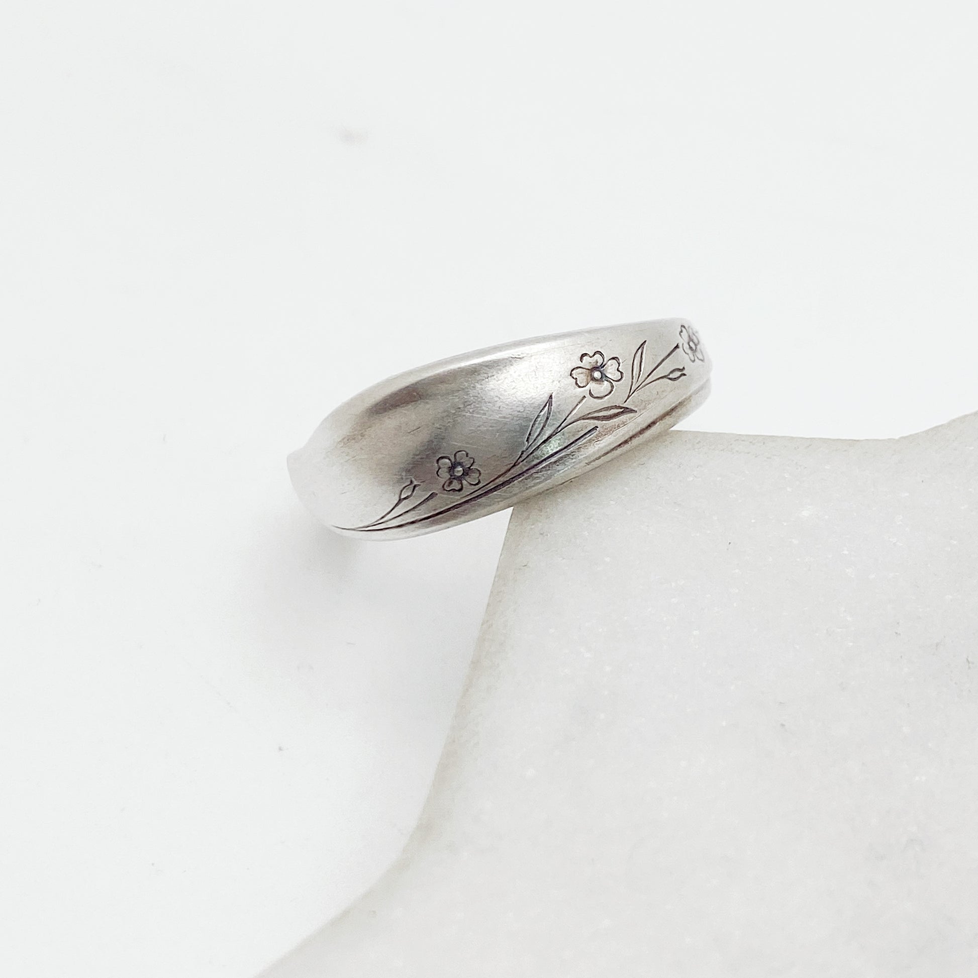 Tiny Springtime 1957, Custom Size, Demi Spoon Ring, Vintage Spoon Ring Rings callistafaye