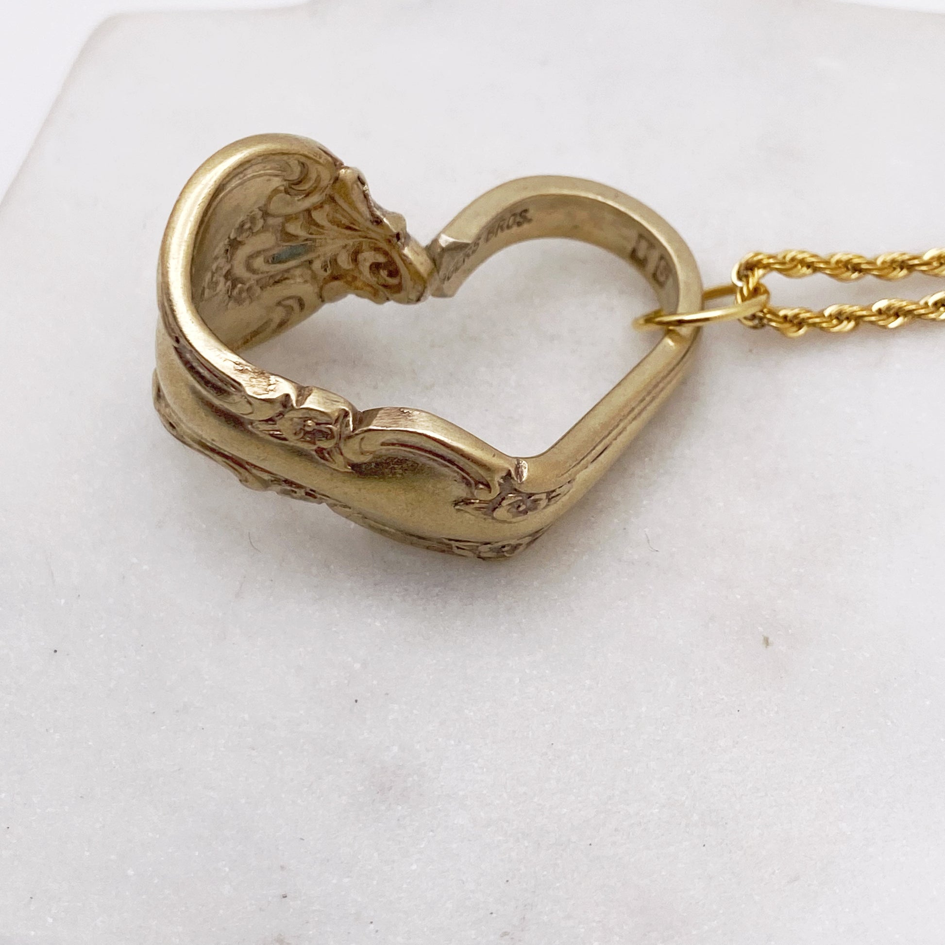 Golden Orleans 1964, Floating Heart, Vintage Spoon Jewelry Hearts callistafaye   