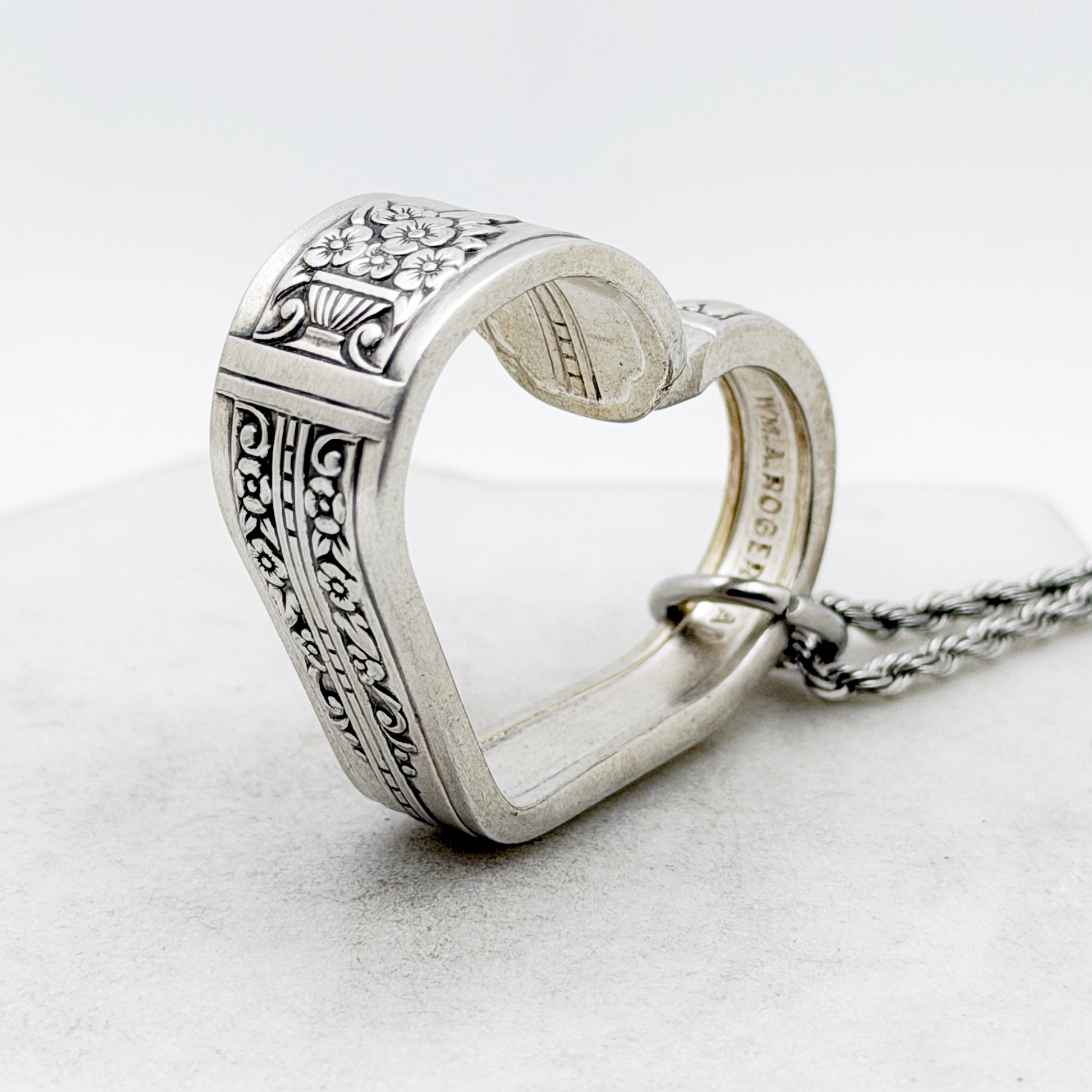 Celebrity - Wild Rose 1939, Floating Heart, Vintage Spoon Jewelry Hearts callistafaye