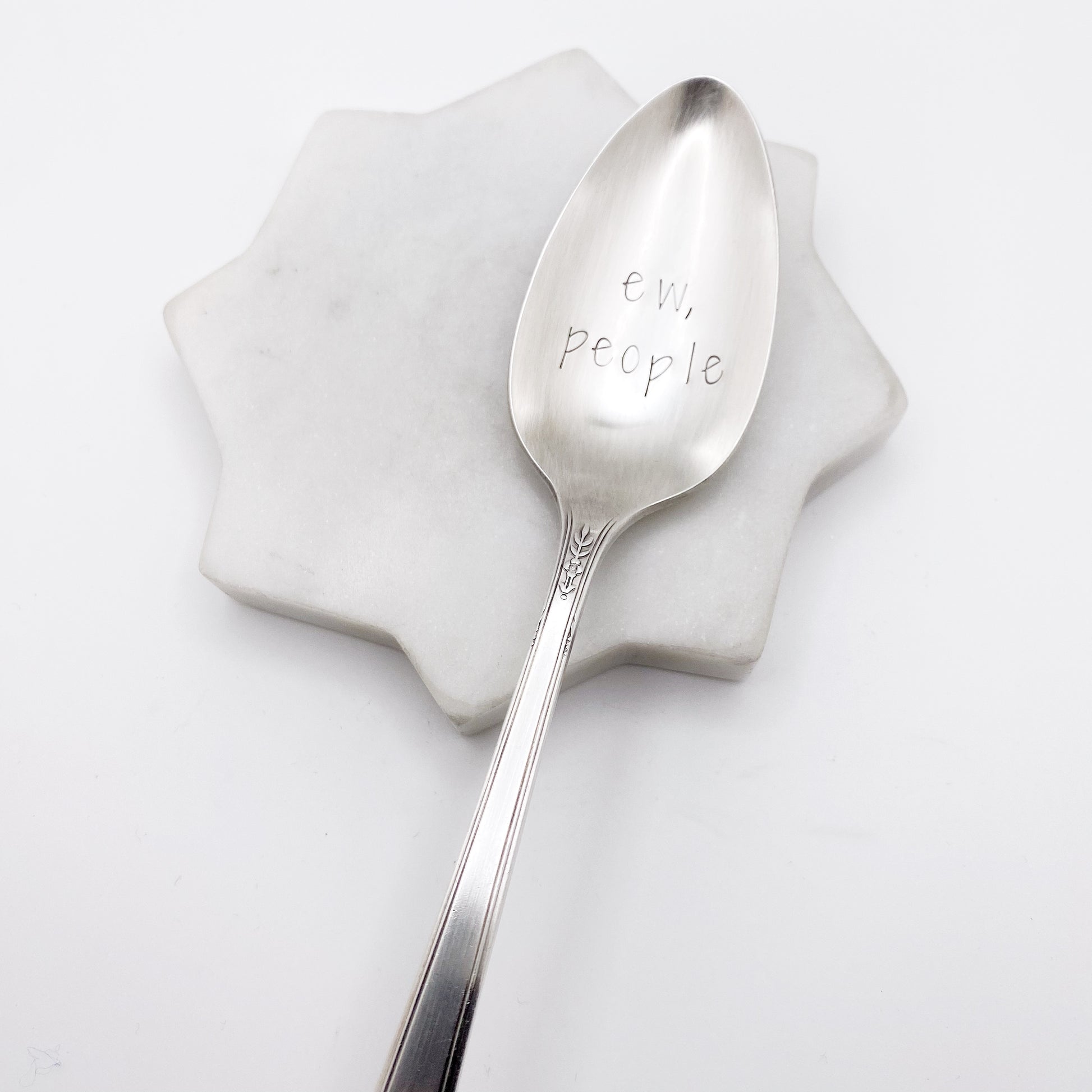 Ew People, Hand Stamped Vintage Spoon Spoons callistafaye   