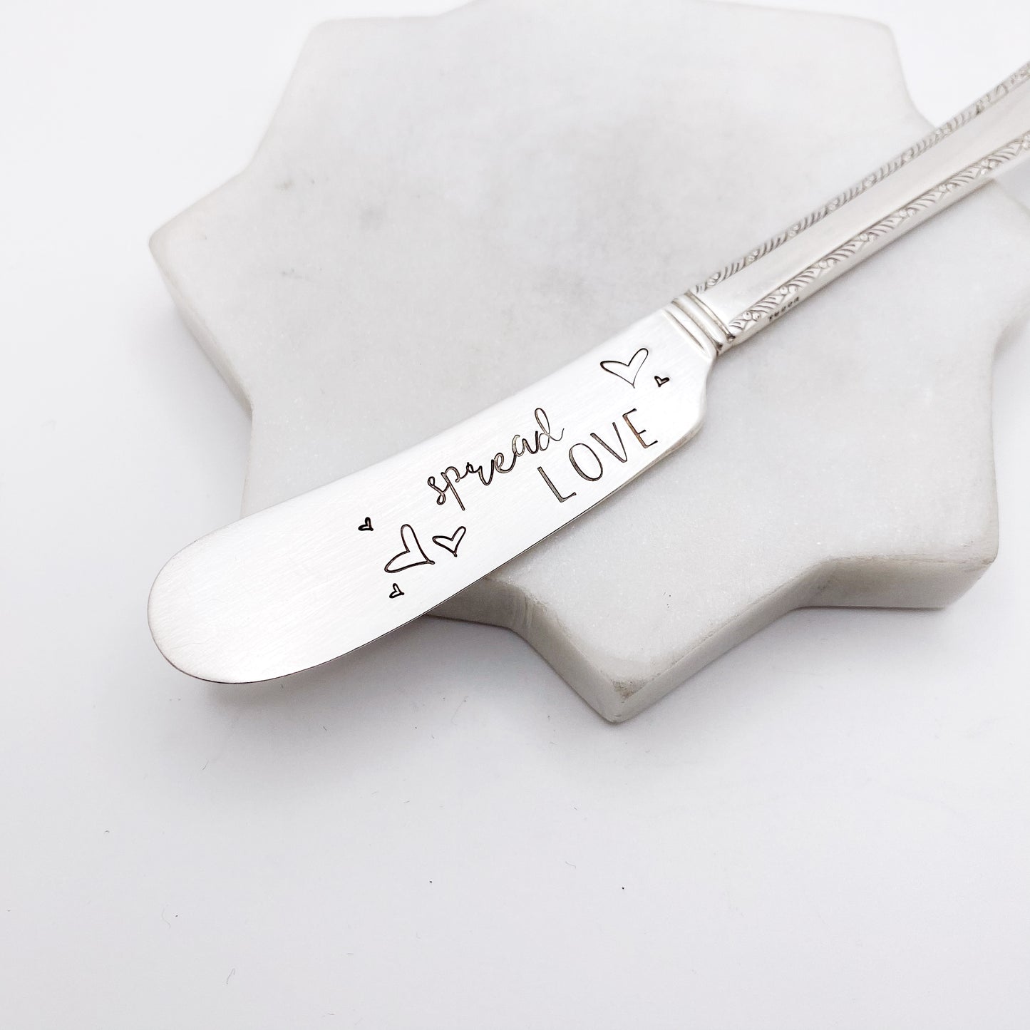 Spread Love, Hand Stamped Vintage Spreader Spreaders callistafaye   