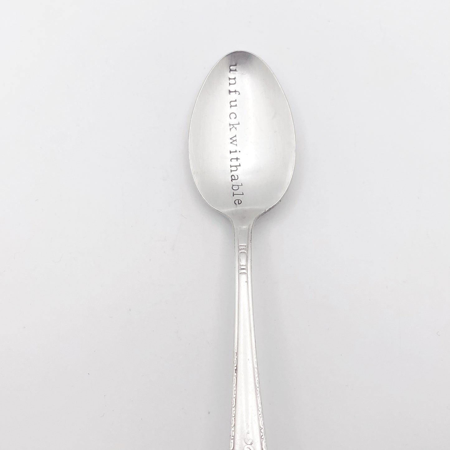 Unfuckwithable, Hand Stamped Vintage Spoon Spoons callistafaye