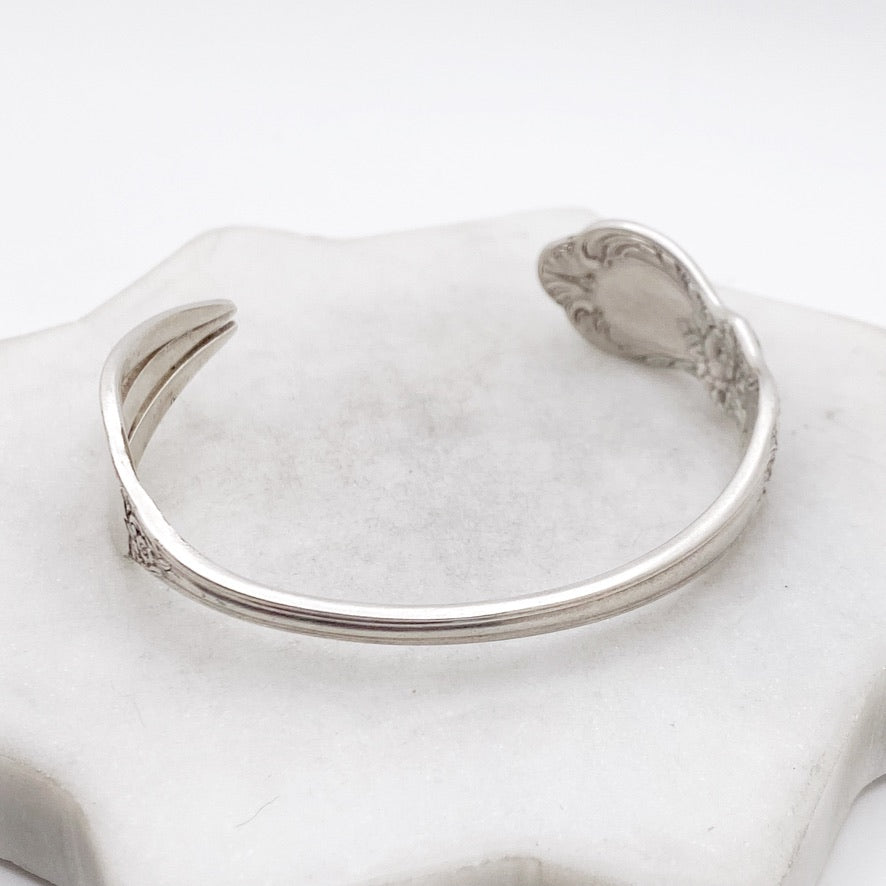 Heritage 1953, Cocktail Fork Cuff Bracelet, Hand Stamped Vintage Seafood Fork Bracelets callistafaye