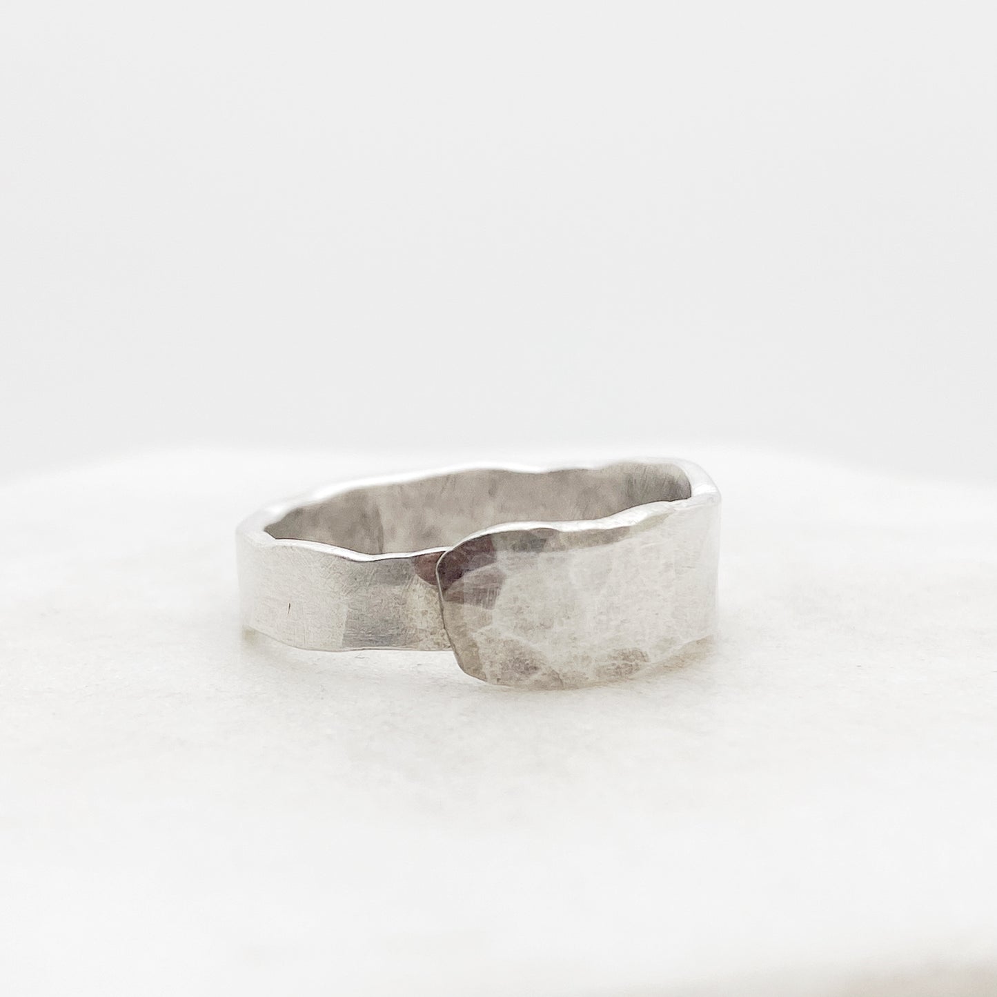Fork Tine Ring, Hammered Stacking Ring, Reversible Ring Rings callistafaye