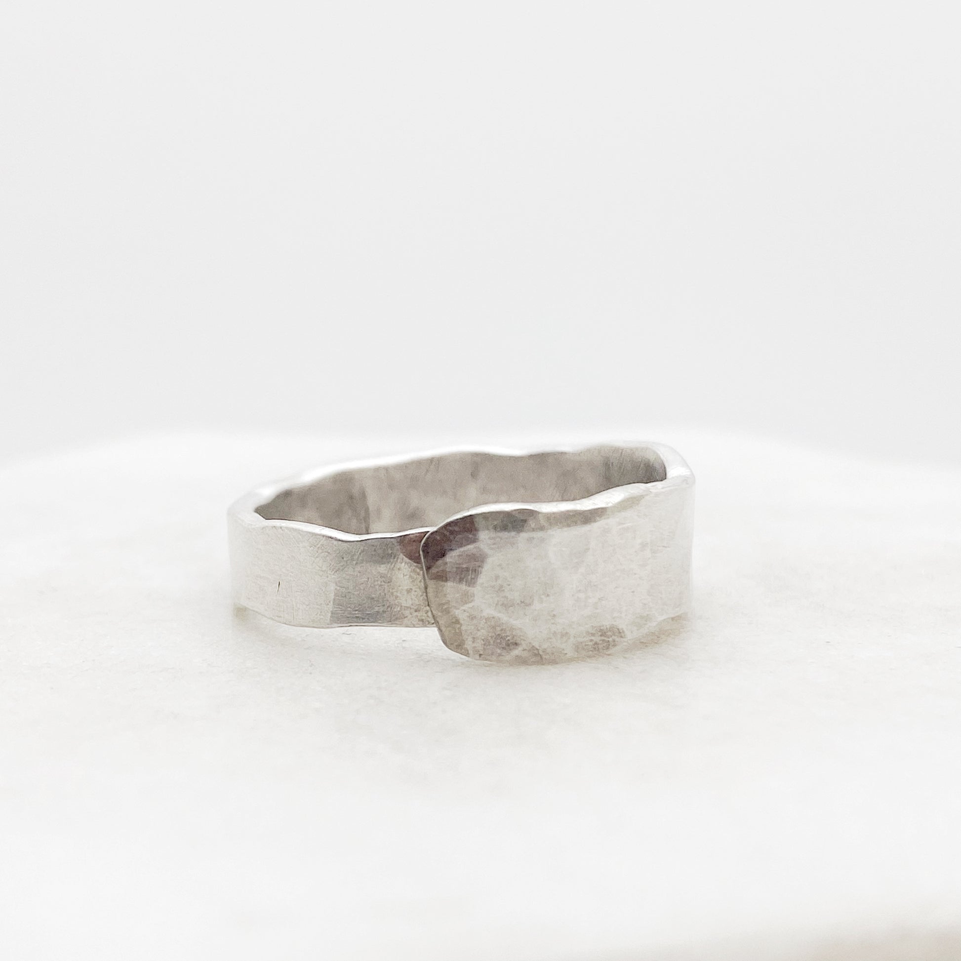 Fork Tine Ring, Hammered Stacking Ring, Reversible Ring Rings callistafaye