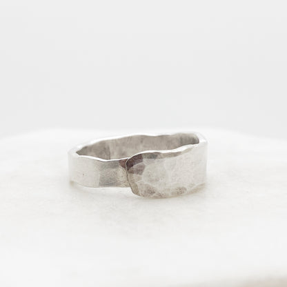 Fork Tine Ring, Hammered Stacking Ring, Reversible Ring Rings callistafaye