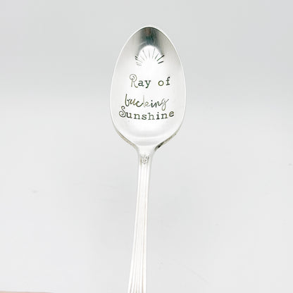 Ray of Fucking Sunshine, Hand Stamped Vintage Spoon Spoons callistafaye
