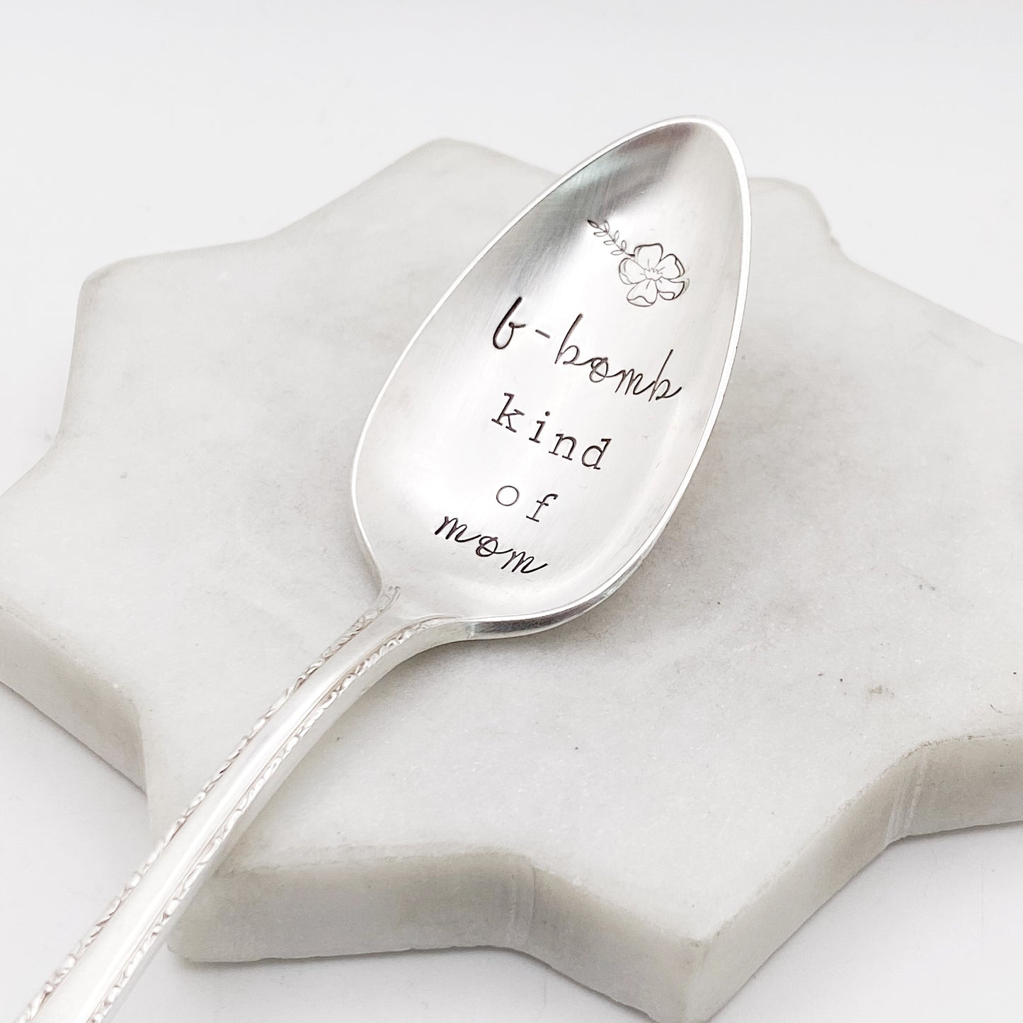 F-Bomb Kind Of Mom, Hand Stamped Vintage Spoon Spoons callistafaye