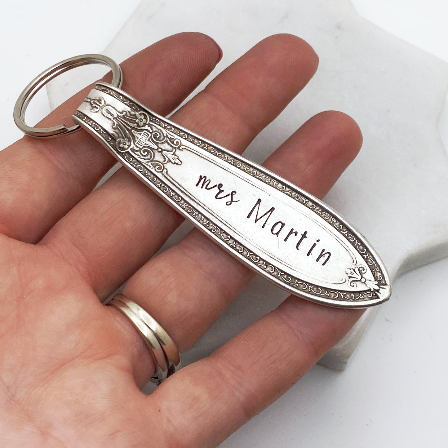 CUSTOM Spoon Handle Keychain, Teacher Gift Keychains callistafaye