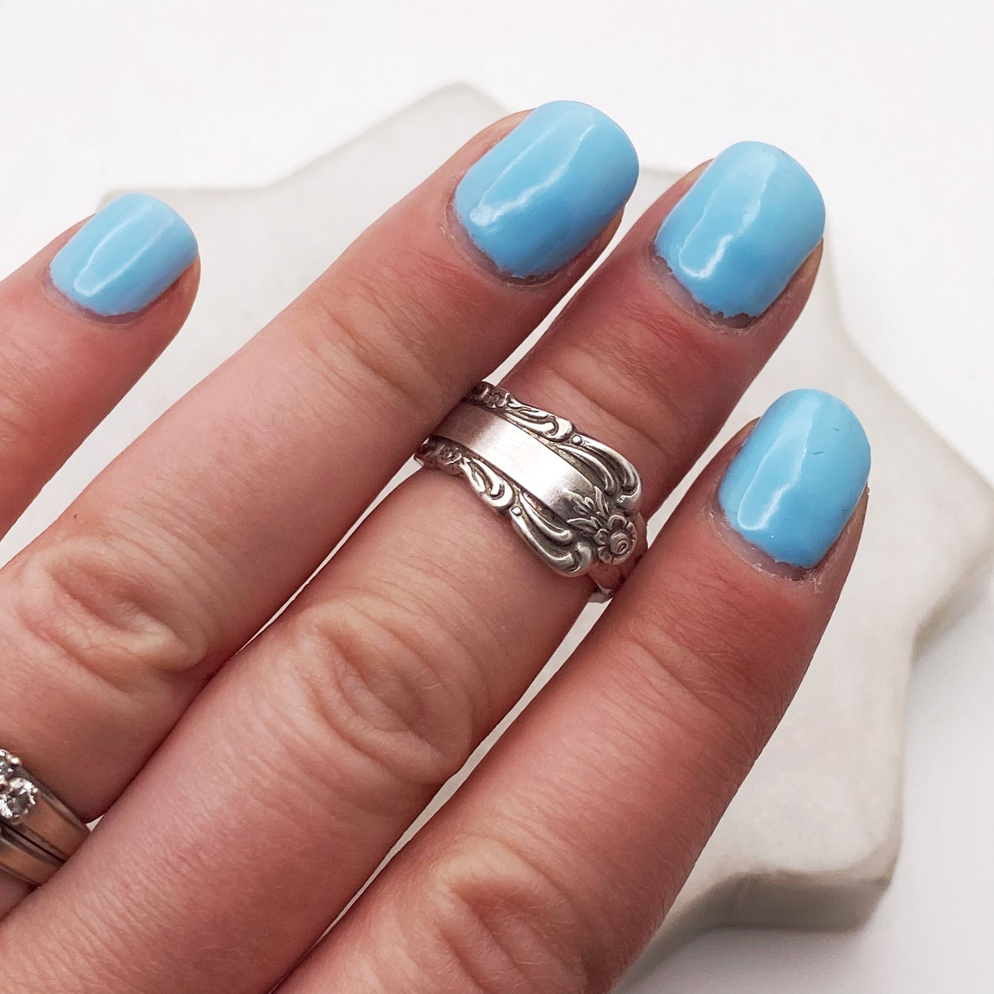 Tiny Bellfontaine 1973, Custom Size, RARE Demi Spoon Ring, Vintage Spoon Ring Rings callistafaye