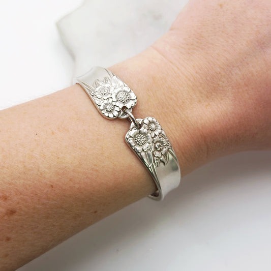 April 1950, RARE Two-Part Spoon Bracelet, Vintage Spoon Handle, Vintage Spoon Bracelet Bracelets callistafaye