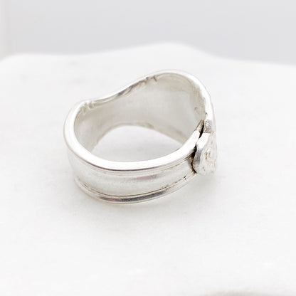 Silvery Mist 1955, Custom Size Spoon Ring, Vintage Silverware Ring Rings callistafaye   