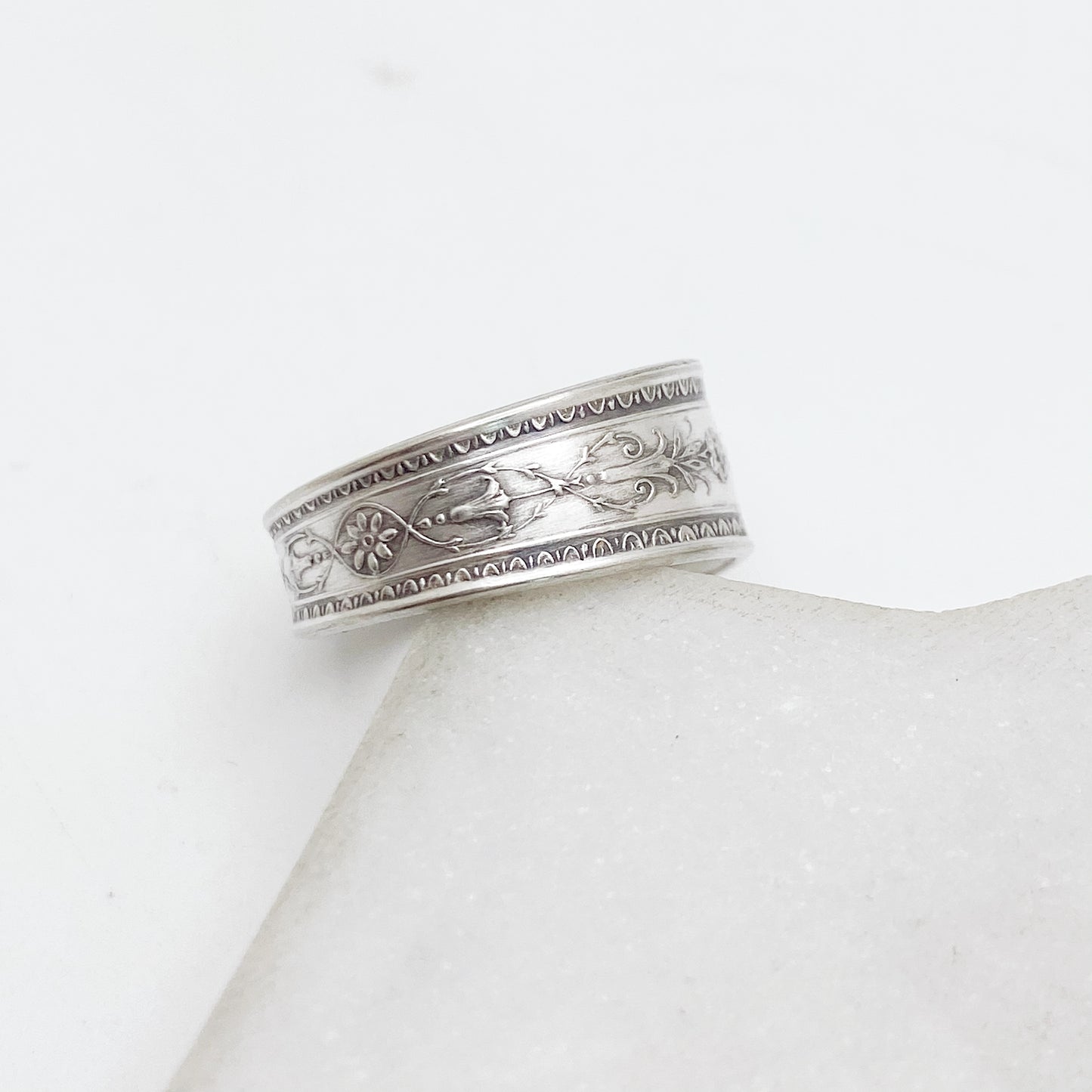 Orleans 1927, Custom Size Spoon Ring, Vintage Silverware Ring Rings callistafaye