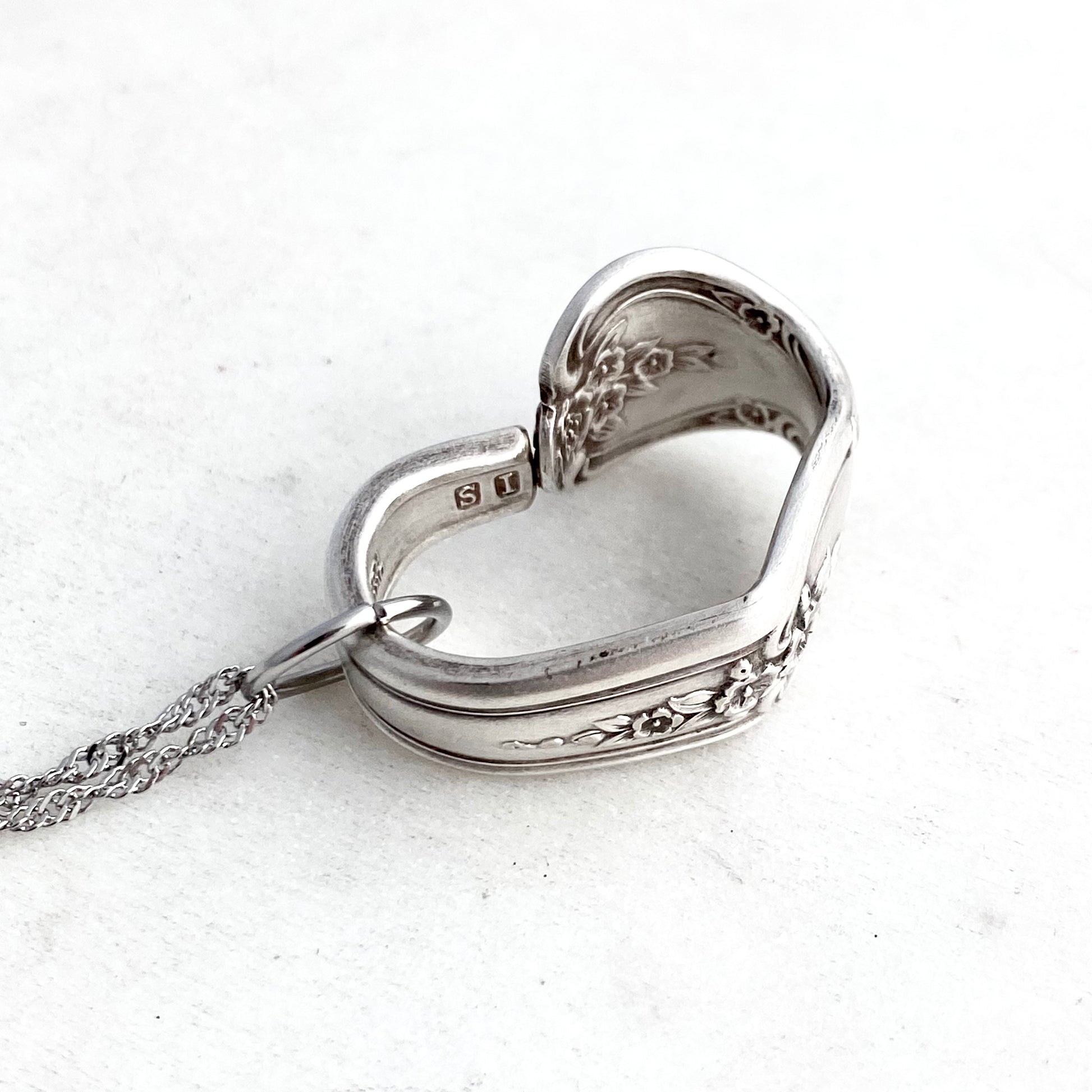 Inspiration Magnolia 1951, Small Floating Heart, Vintage Spoon Jewelry Hearts callistafaye   