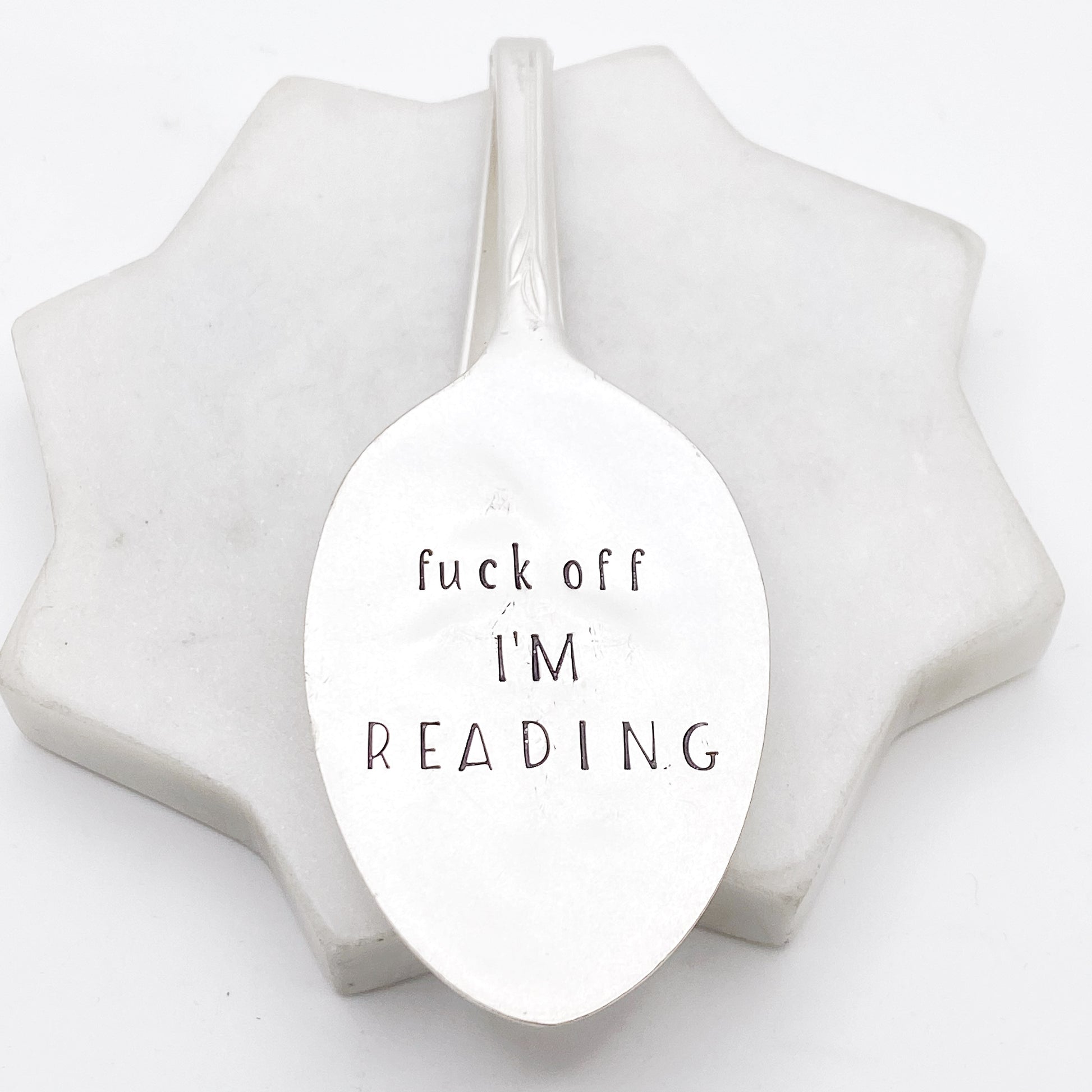 Fuck Off I'm Reading, Vintage Spoon Bookmark Bookmarks callistafaye