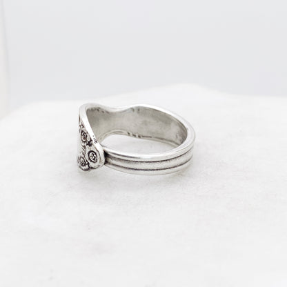 Tiny Silvery Mist 1955, Custom Size, Demi Spoon Ring, Vintage Spoon Ring Rings callistafaye