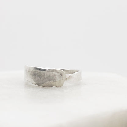 Fork Tine Ring, Hammered Stacking Ring, Reversible Ring Rings callistafaye