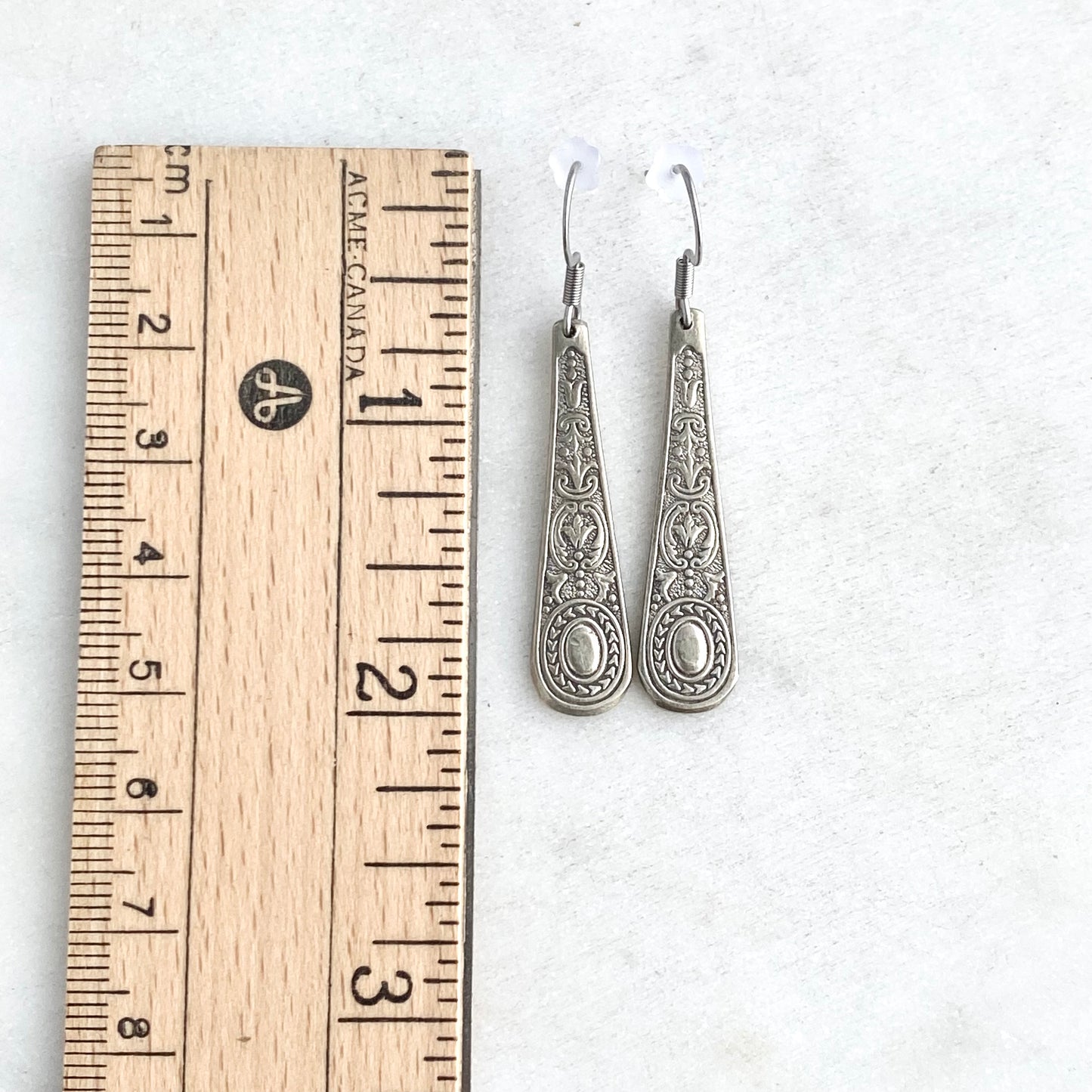 Sugar Tong Drop Earrings, Reclaimed Silverware Earrings, Vintage Spoon Jewelry Earrings callistafaye   
