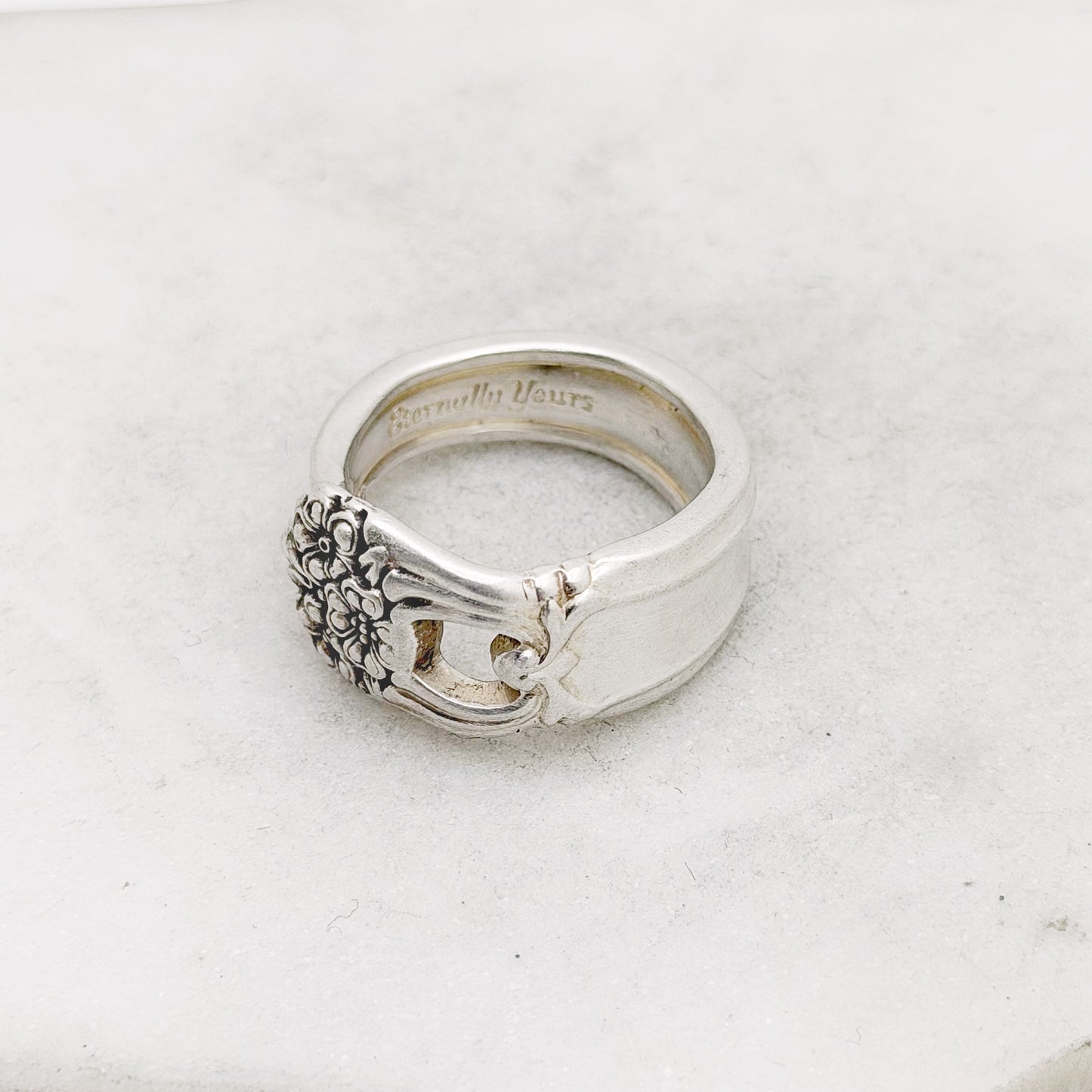 Eternally Yours 1941, Custom Size Spoon Ring, Vintage Silverware Ring Rings callistafaye