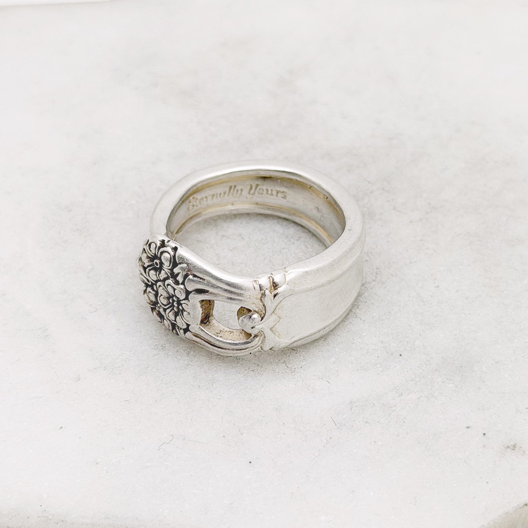 Eternally Yours 1941, Custom Size Spoon Ring, Vintage Silverware Ring Rings callistafaye
