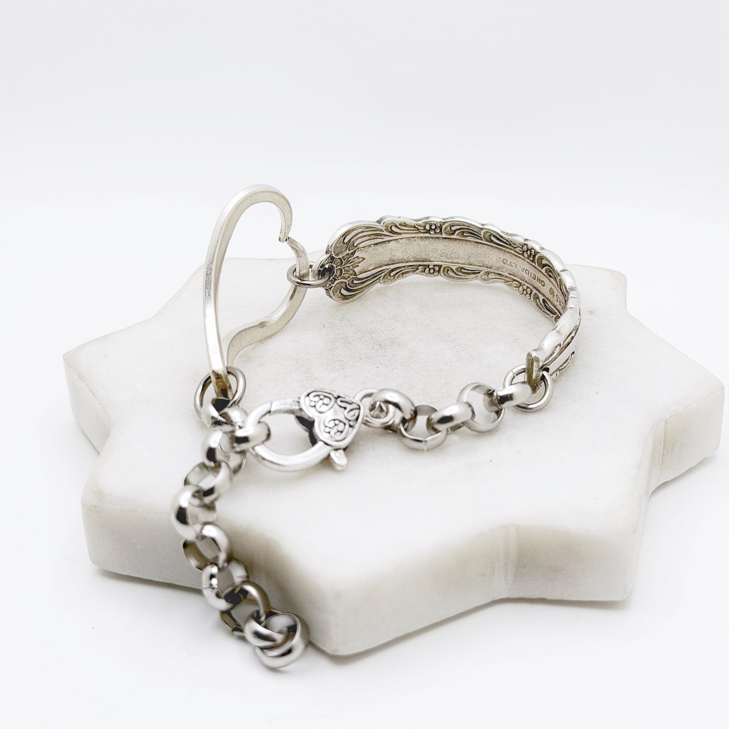 Bellfontaine 1973, RARE Curly Fork Heart Bracelet, Vintage Spoon Handle, Vintage Fork Bracelet Bracelets callistafaye