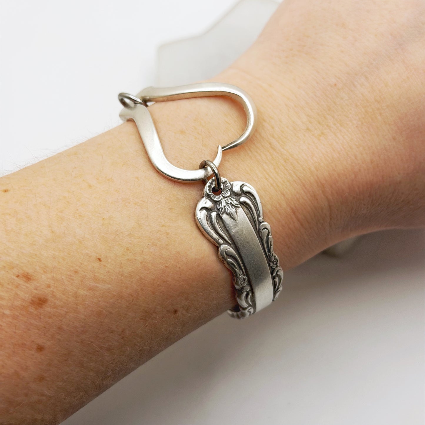 Bellfontaine 1973, RARE Curly Fork Heart Bracelet, Vintage Spoon Handle, Vintage Fork Bracelet Bracelets callistafaye