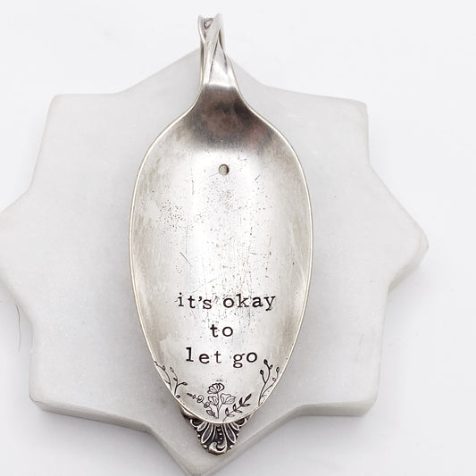 It's Okay to Let Go, Precious Mirror 1954, Incense Holder, Vintage Spoon Decor Incense Holder callistafaye   