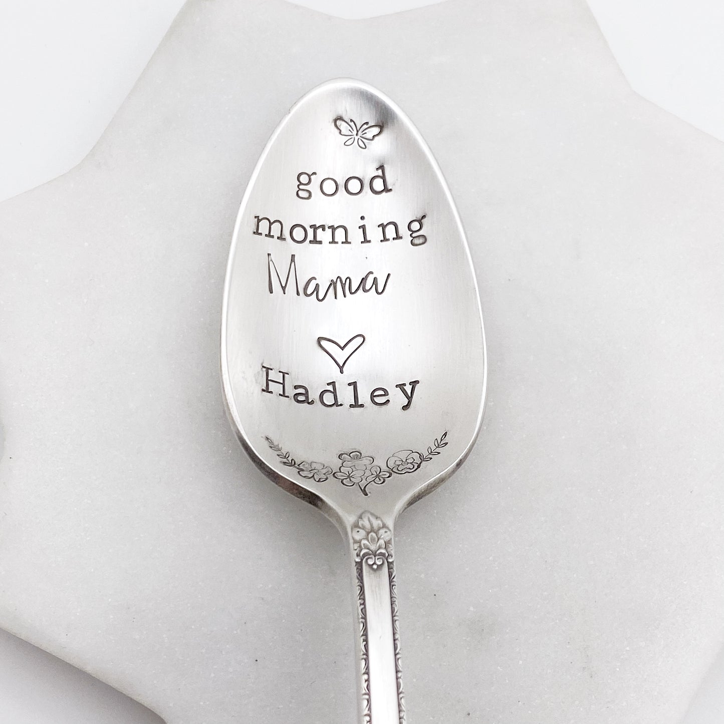 CUSTOM Hand Stamped Vintage Spoon Spoons callistafaye