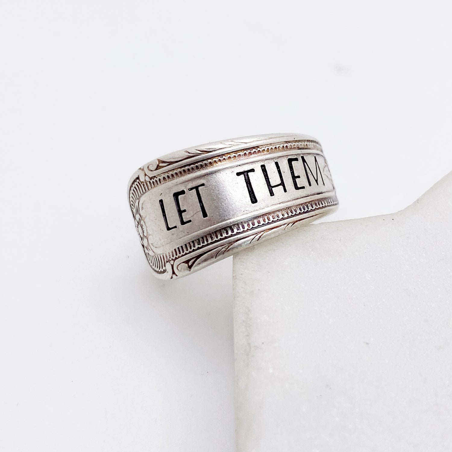 Let Them, Cotillion 1937, Custom Size Spoon Ring, Vintage Silverware Ring Rings callistafaye
