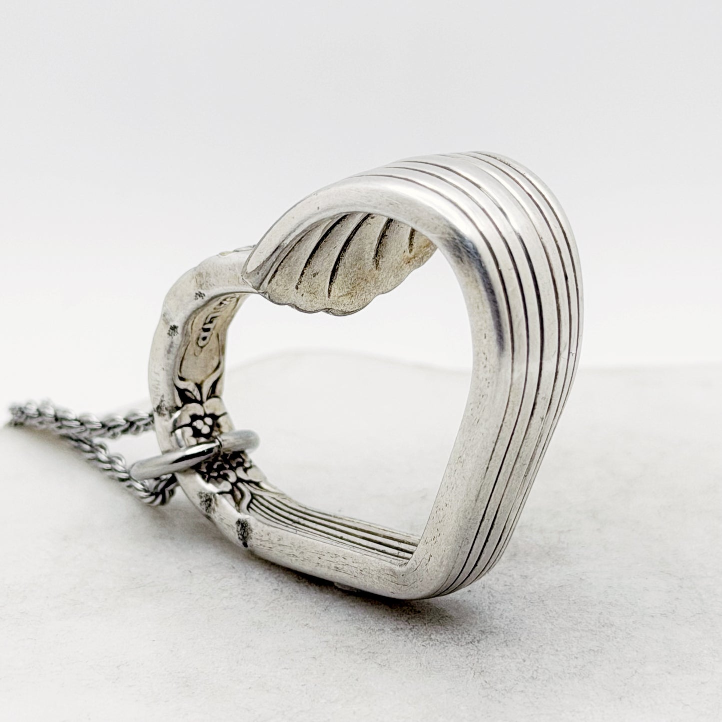 Floral Queen 1992, RARE Floating Heart, Vintage Spoon Jewelry Hearts callistafaye