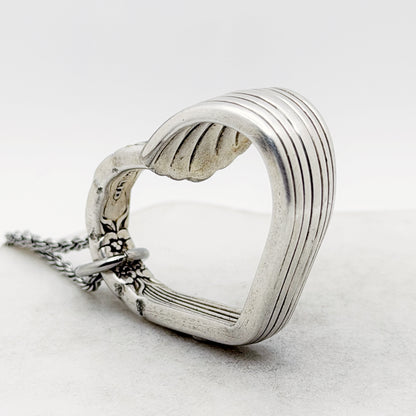 Floral Queen 1992, RARE Floating Heart, Vintage Spoon Jewelry Hearts callistafaye