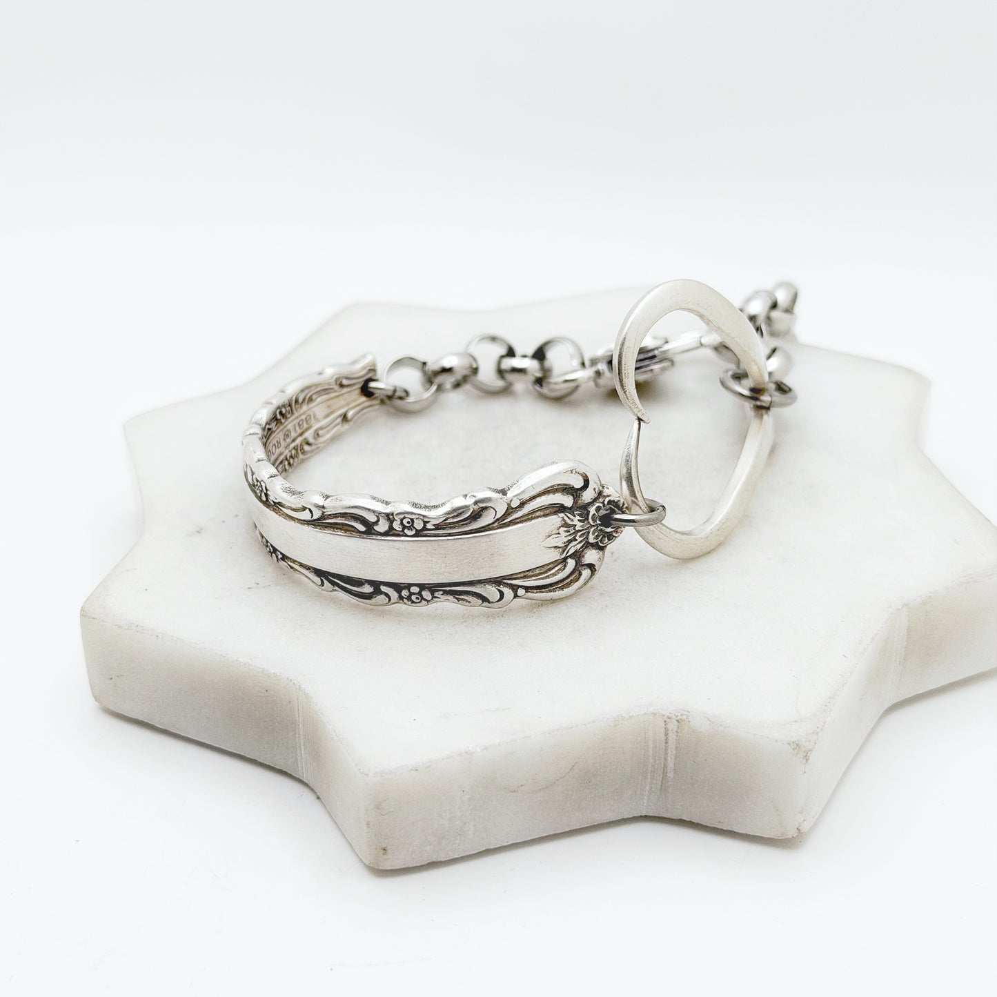 Bellfontaine 1973, RARE Curly Fork Heart Bracelet, Vintage Spoon Handle, Vintage Fork Bracelet Bracelets callistafaye