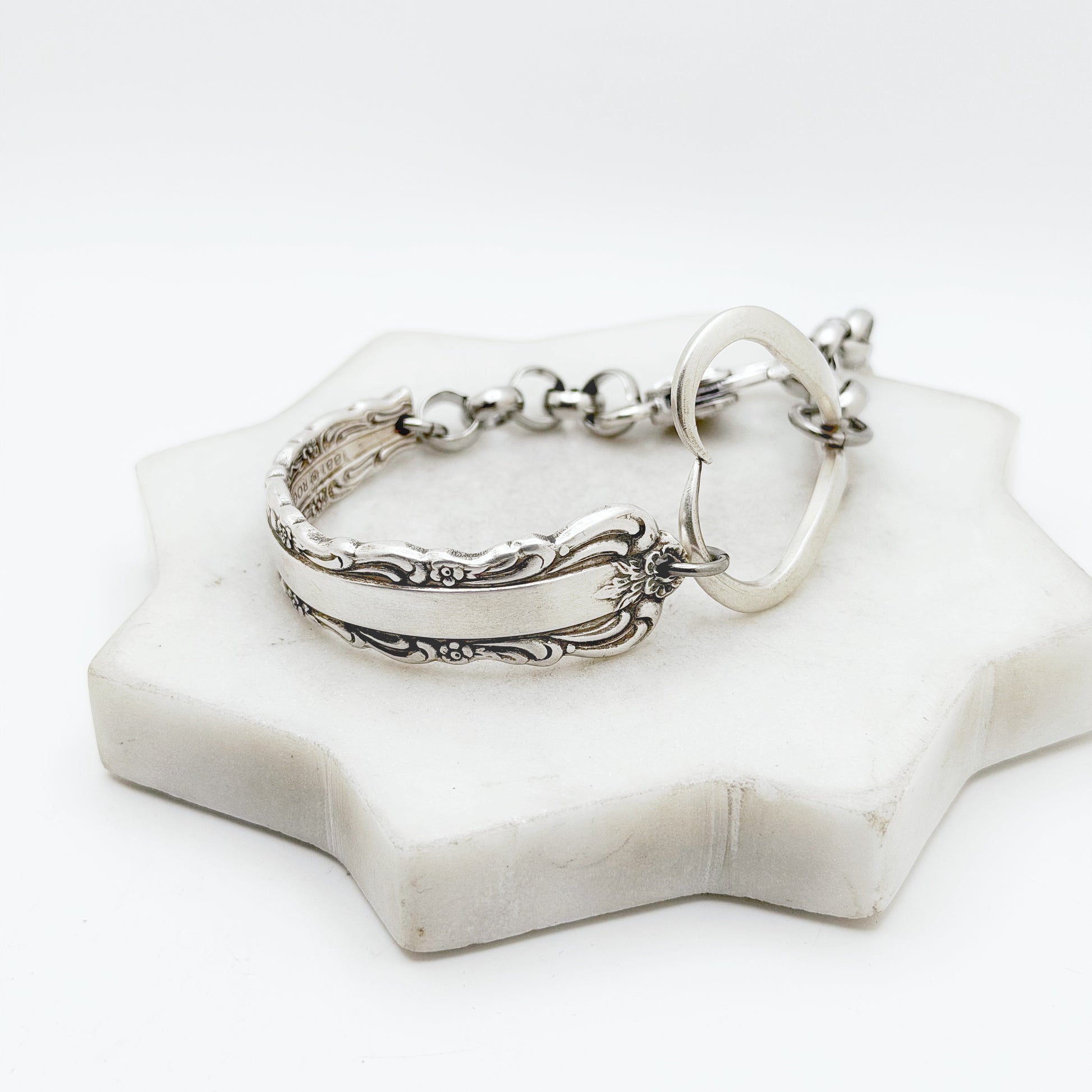 Bellfontaine 1973, RARE Curly Fork Heart Bracelet, Vintage Spoon Handle, Vintage Fork Bracelet Bracelets callistafaye