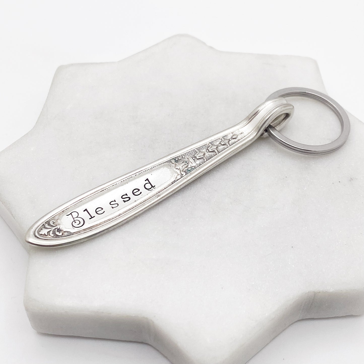 Blessed, Spoon Handle Keychain Keychains callistafaye