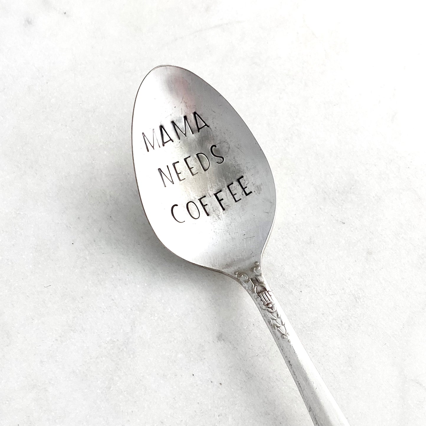 Mama Needs Coffee, Hand Stamped Vintage Spoon Spoons callistafaye   