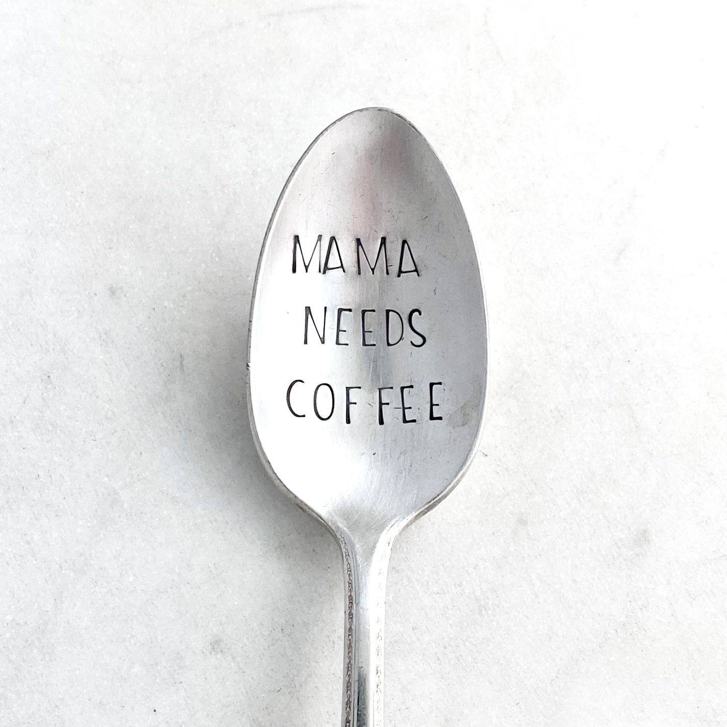 Mama Needs Coffee, Hand Stamped Vintage Spoon Spoons callistafaye   