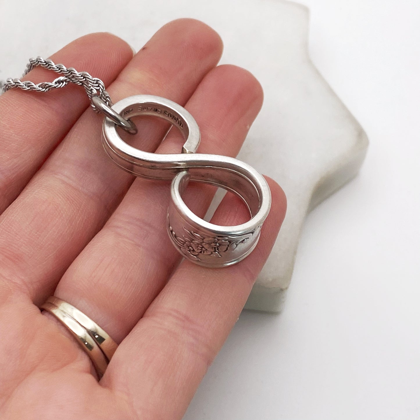 Queen Bess II 1946, Floating Infinity, Vintage Spoon Jewelry Infinity callistafaye