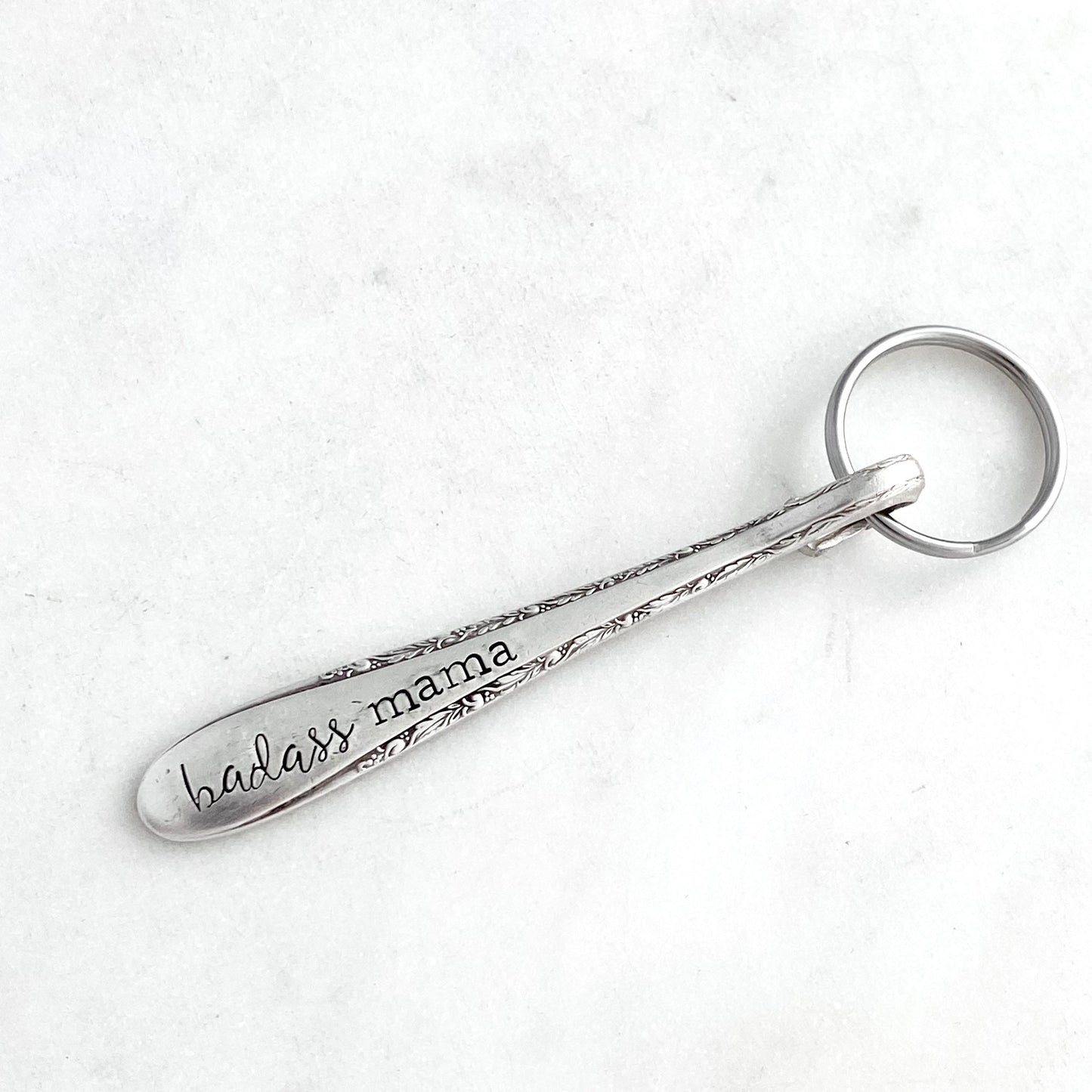 Badass Mama, Spoon Handle Keychain Keychains callistafaye   