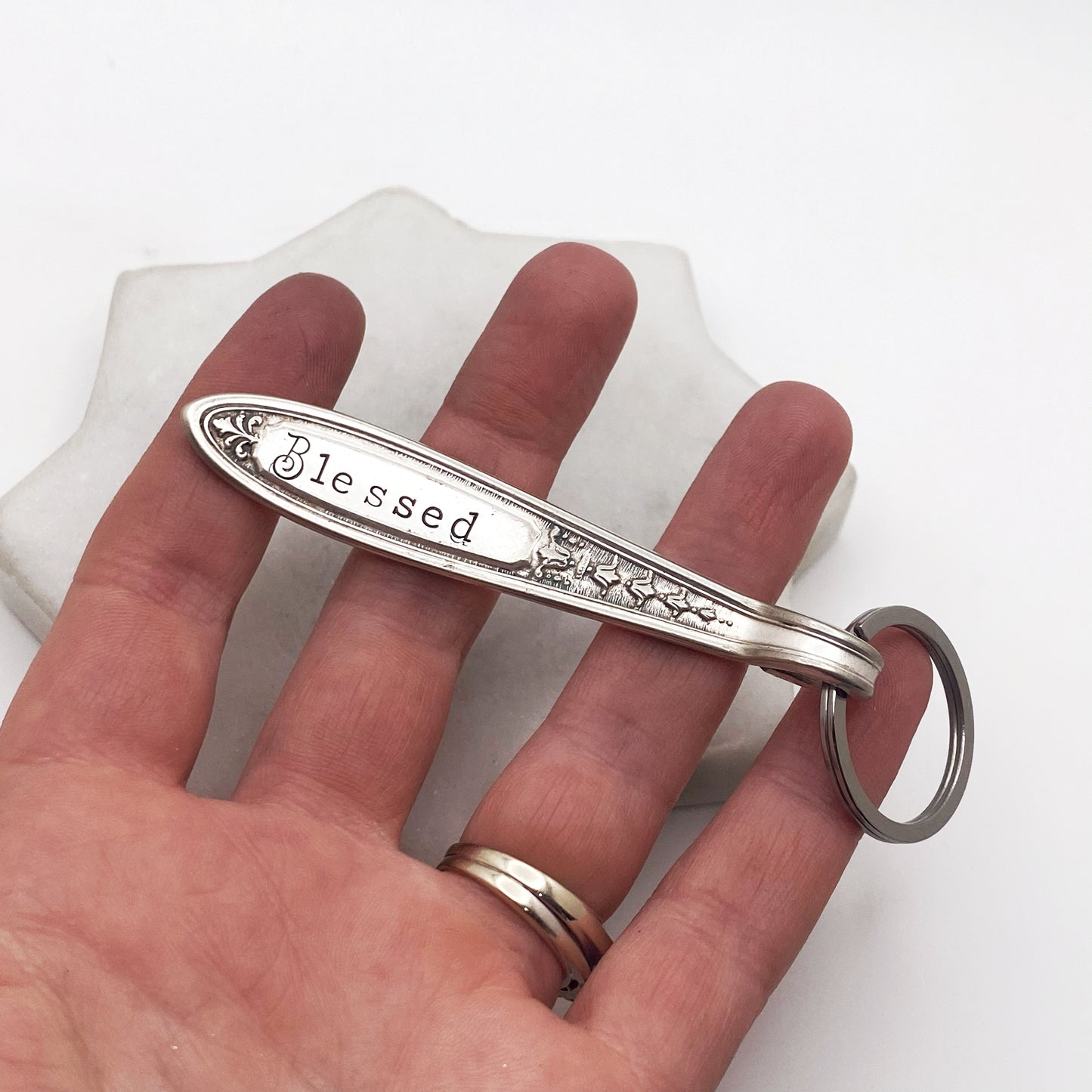 Blessed, Spoon Handle Keychain Keychains callistafaye