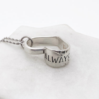 Always, Bridal Wreath 1950, Floating Heart Keychain, Vintage Spoon Keychain Hearts callistafaye