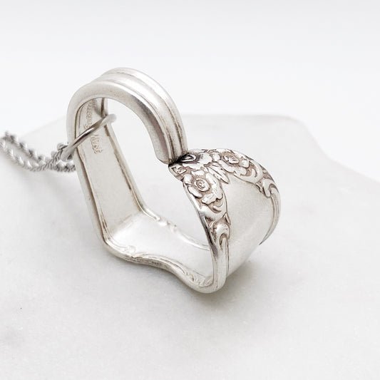 Silvery Mist 1955, Floating Heart, Vintage Spoon Jewelry Hearts callistafaye   