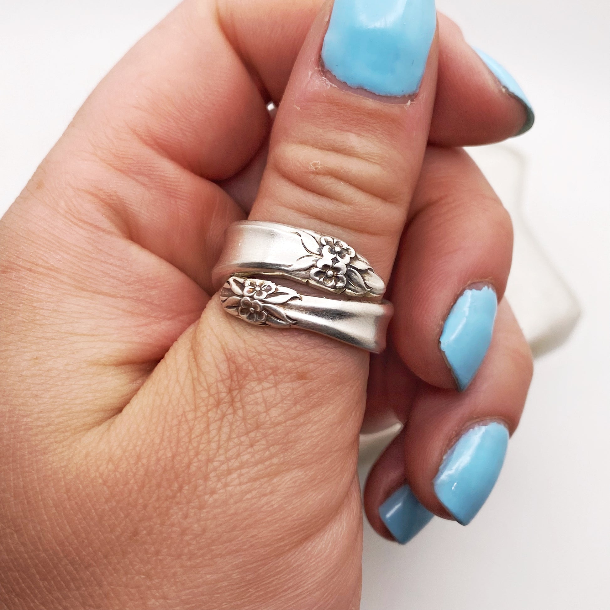 Garland 1965, Size 8, Spiral Ring, Vintage Spoon Ring Rings callistafaye