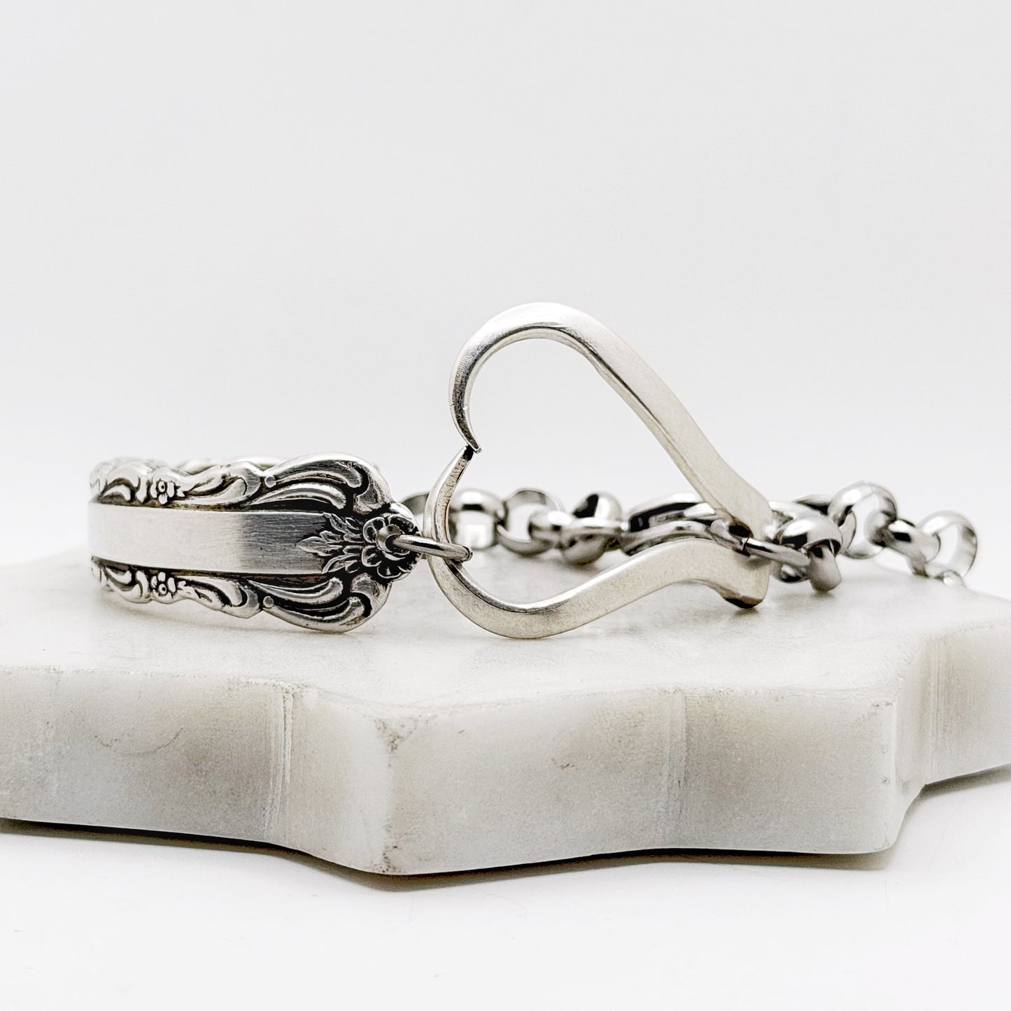 Bellfontaine 1973, RARE Curly Fork Heart Bracelet, Vintage Spoon Handle, Vintage Fork Bracelet Bracelets callistafaye