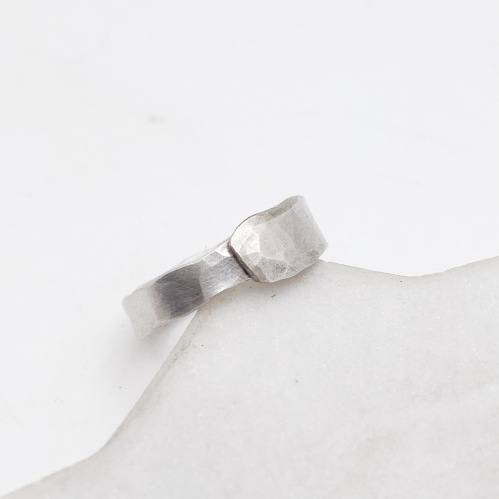 Fork Tine Ring, Hammered Stacking Ring, Reversible Ring Rings callistafaye