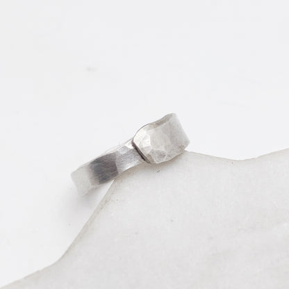 Fork Tine Ring, Hammered Stacking Ring, Reversible Ring Rings callistafaye