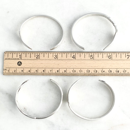 Wandering Soul, Clinton 1919, Antique Cocktail Fork Cuff Bracelet, Hand Stamped Vintage Seafood Fork Bracelets callistafaye