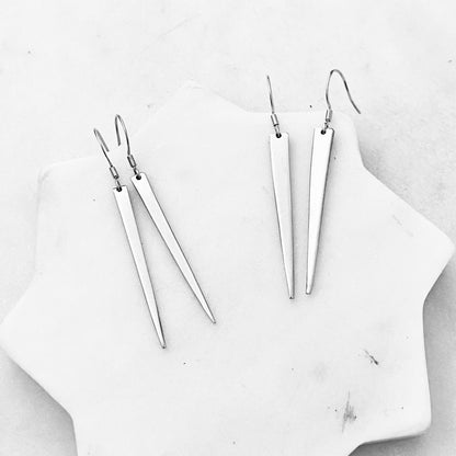 Silver Fork Tine Drop Earrings, Reclaimed Silverware Earrings, Vintage Fork Jewelry