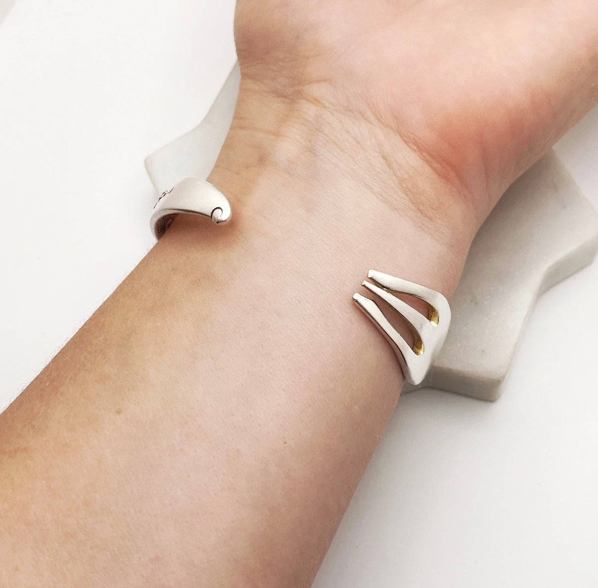 Starry Night, Pacific 1920, Oneida Hotel, Cocktail Fork Cuff Bracelet, Vintage Seafood Fork Bracelet Bracelets callistafaye