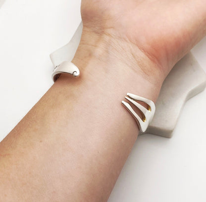 Starry Night, Pacific 1920, Oneida Hotel, Cocktail Fork Cuff Bracelet, Vintage Seafood Fork Bracelet Bracelets callistafaye